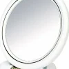 Kosmetikspiegel mit Ständer 18,5 cm weiß