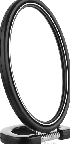 Kosmetikspiegel mit Ständer oval 499783 schwarz