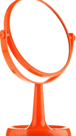 Kosmetikspiegel mit Ständer 85734 rund 15,5 cm orange