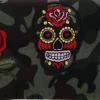 Kosmetiktasche Camouflage 95887 Rosen und Schädel