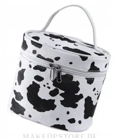 Kosmetiktasche für Damen Milch schwarz