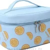 Kosmetiktasche für Damen Orange blau