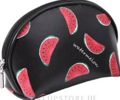 Kosmetiktasche für Damen Wassermelone schwarz