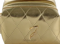 Kosmetiktasche für Lippenstifte gold