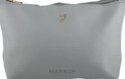 Kosmetiktasche groß grau