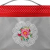 Kosmetiktasche Mandala 98154 rot-grau