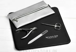 Kosmetiktasche Manicure Slim silber (ohne Inhalt)