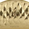 Kosmetiktasche mittel gold