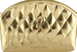 Kosmetiktasche mittel gold