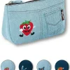 Kosmetiktasche Motifs 94750 mit Schmetterling dunkelblau