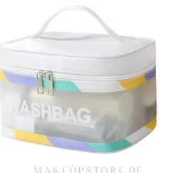 Kosmetiktasche rechteckig weiß