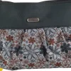 Kosmetiktasche 'Ribbons' 93944, grau-grün