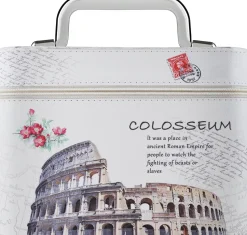 Kosmetiktasche Rome/Colosseum M 98871 weiß