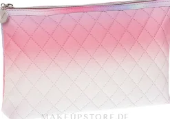 Kosmetiktasche rosa-weiß