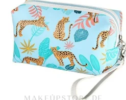 Kosmetiktasche Safari rechteckig blau