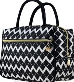 Kosmetiktasche schwarz-weiß 498652
