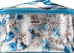 Kosmetiktasche Silver Meadow 94347 mit blauer Blume