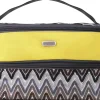 Kosmetiktasche ZigZags 94019 gelb-braun