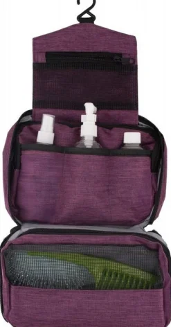 Kosmetiktasche-Organizer, 2 Fächer, 90196, purpur
