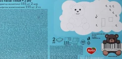 Kosmetiktücher aus 100 % Zellstoff blau 155 St.