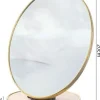 Kosmetik-Tischspiegel L18, oval, goldfarben