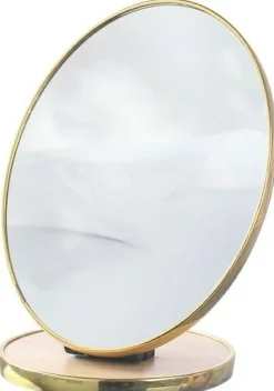Kosmetik-Tischspiegel L18, oval, goldfarben