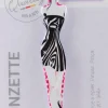Kosmetische Pinzette blond Schwarzes Kleid