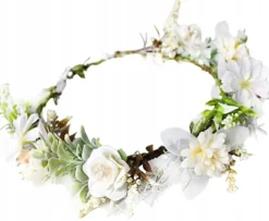 Kranz mit weißen Blumen, W111