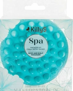 Körper- und Kopfhautmassagegerät, türkis