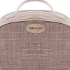 Kulturtasche 'Nature Tones', 99267, braun mit cremefarbenem Reißverschluss