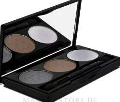 Leere Lidschattenpalette dreifach