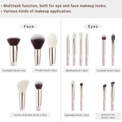 Make-up Pinsel Set, T292, 15 Stk