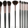 Make-up Pinselset 18-tlg. schwarz