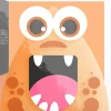 Make-up Schwamm Monster, hellorange