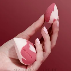 Make-up Schwamm rosa Beere schräg und rosa Beere Mini schräg 2 St.