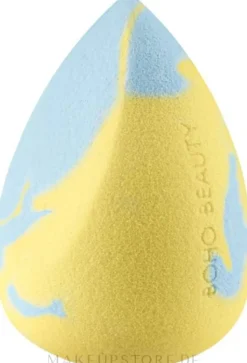 Make-up Schwamm schräg blau mit gelb