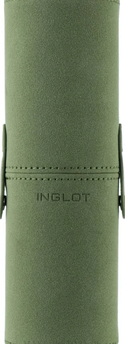 Make-up-Pinselset, 6 St., in grünem Etui