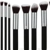 Make-up-Pinsel-Set 10-tlg. silber