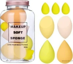 Make-up-Schwamm-Set im Tiegel 7 St.