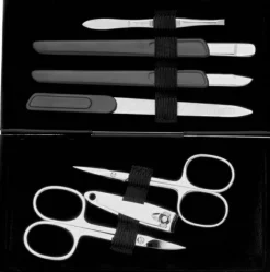 Maniküre-Set 7 St. black/silver-glossy