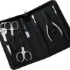 Maniküre-Set, 7 Teile, 6826, schwarz