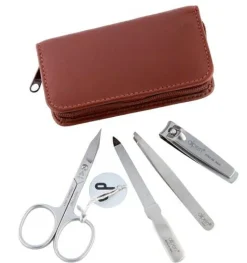 Maniküre-Set, 4 Teile, 6820R, braun