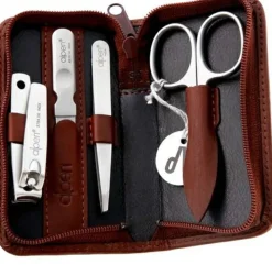 Maniküre-Set, 4 Teile, 6820R, braun