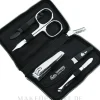 Maniküre-Set mit Reißverschluss für Reisen, schwarz