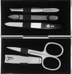 Maniküre-Set schwarz-silbermatt 5-tlg.
