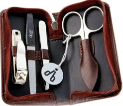 Maniküre-Set, 4-teilig, 6820_braun, braun