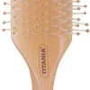 Massagebürste 9 Reihen oval hellorange