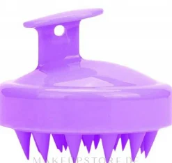 Massagebürste für die Kopfhaut violett