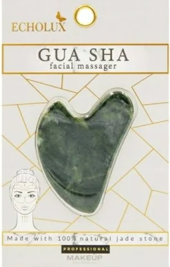 Massager für das Gesicht Guasha grüne Jade