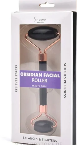 Massageroller für das Gesicht aus Obsidian